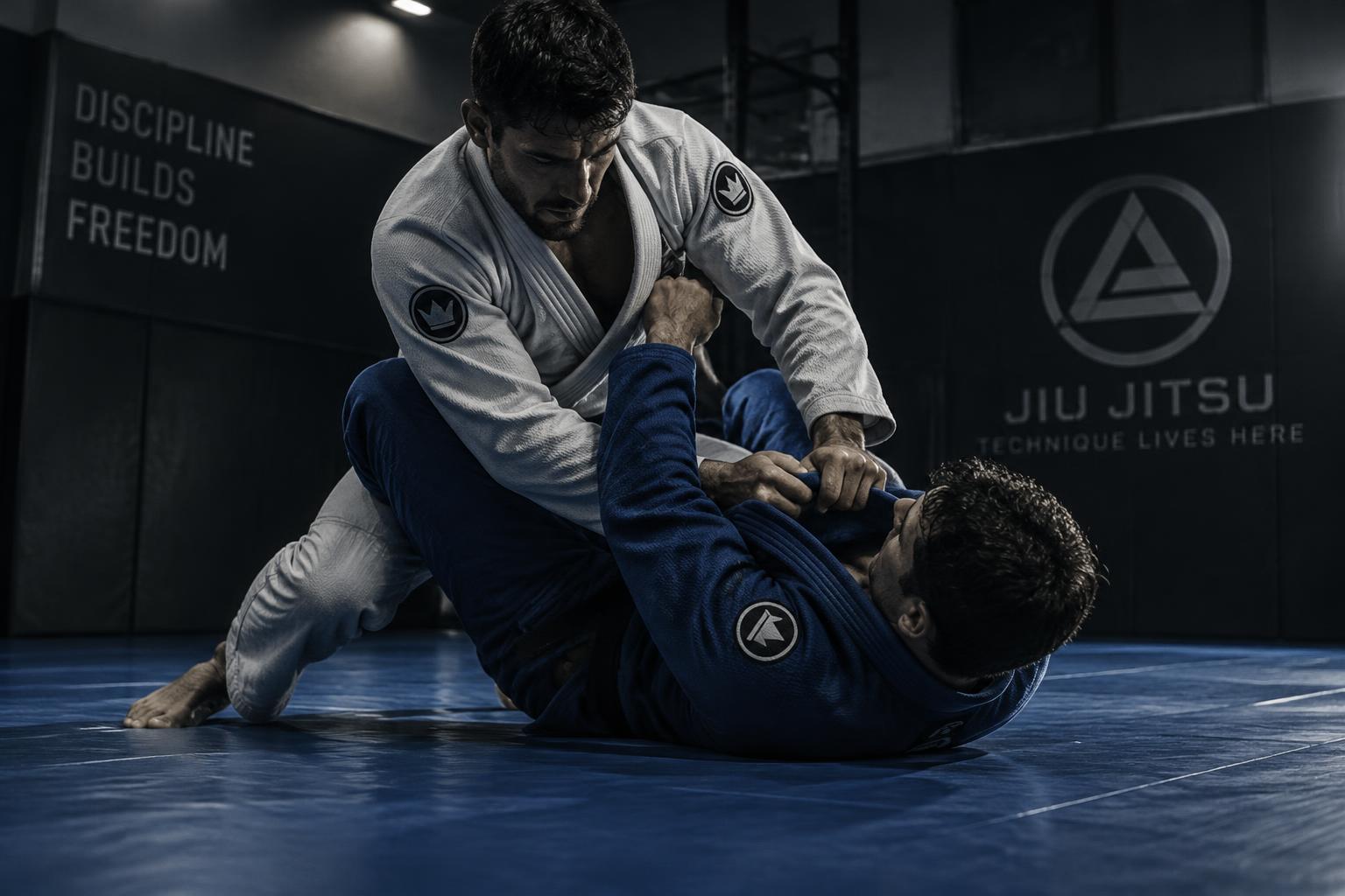 Adults training Brazilian Jiu Jitsu at Stoic Martial Arts in Chanhassen, MN